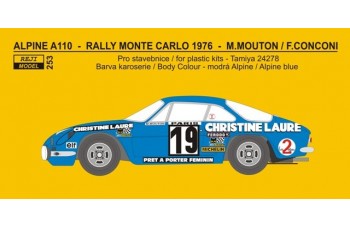 Transkit – Alpine A 110 - Rallye Monte Carlo 1976 - Mouton / Conconi